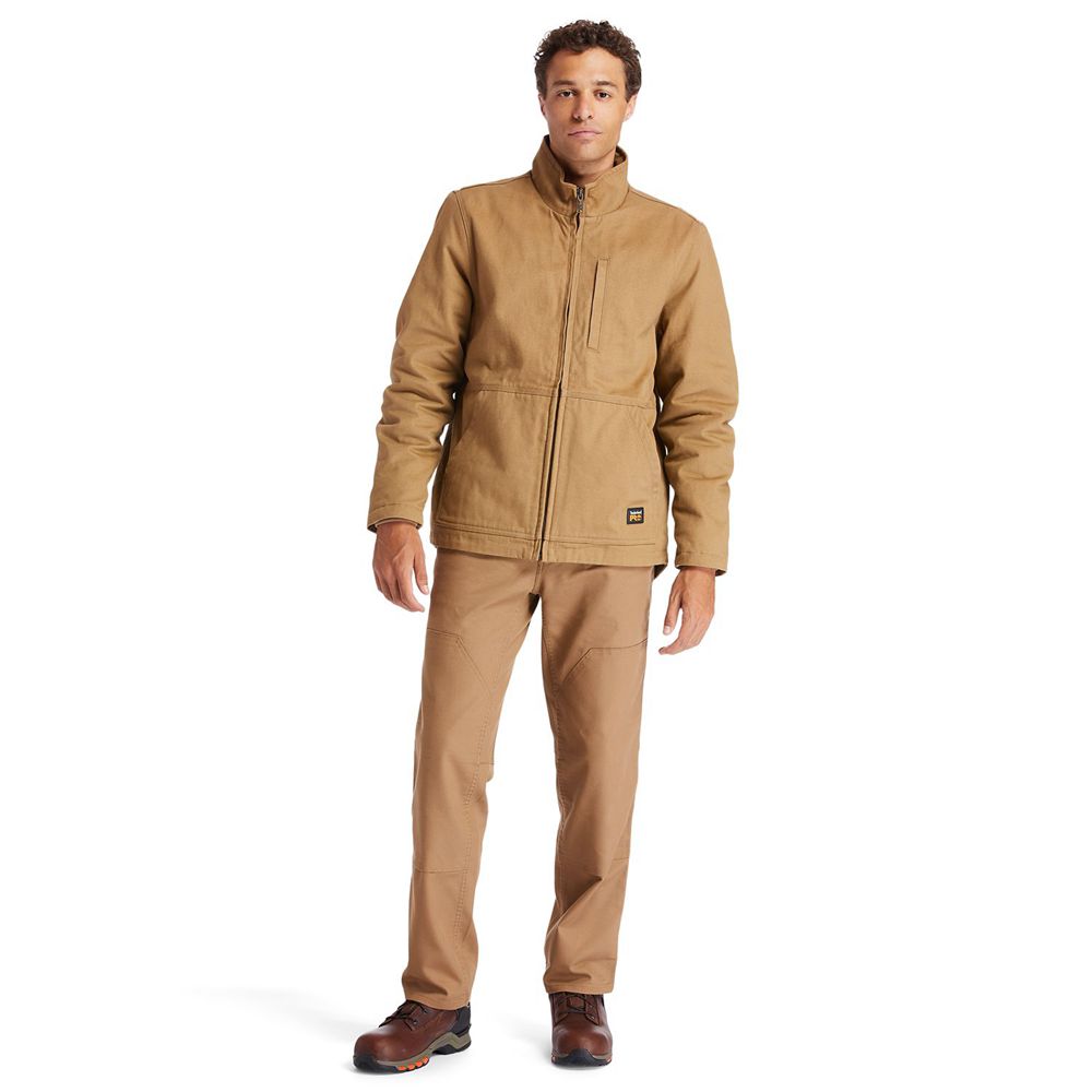 Timberland Mens Jackets PRO® Gritman Lined Canvas - Brown - India AK0175486